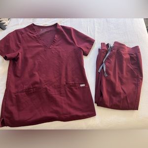 Burgundy Women’s Scrub Set